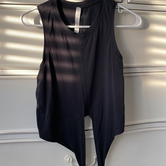 Lululemon Black Sleeveless Top with Tie - Picture 4 of 5